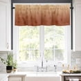 thumbnail image 5 of Maple Leaf Valances for Windows Fall Leaves Gradient Brown Background Rod Pocket Curtain Valance Window Treatment Short Curtains for Kitchen Living Room, 54"x18", 5 of 5