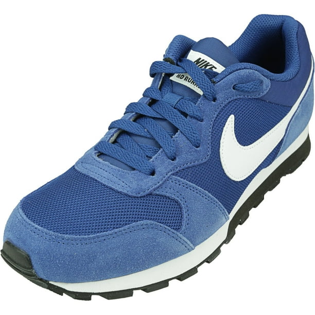 Nike Nike Men S Md Runner 2 Gym Blue White Black Ankle High Leather Running 8m Walmart Com Walmart Com