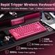 thumbnail image 3 of Teclado Gamer Inalámbrico YUNZII RT75 PRO Hall Effect Rosa, 3 of 9