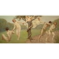 thumbnail image 3 of Kenyon Cox 18x11 Black Modern Framed Museum Art Print Titled - The Fall (1892), 3 of 5