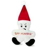 Funny Fleece Snowman Plush Toy, Bah Humbug