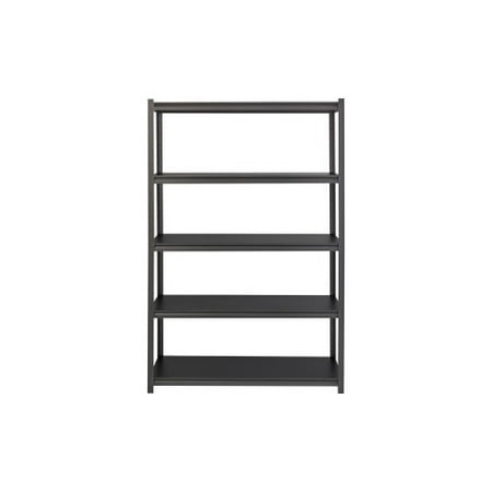

Lorell 3 200 lb Capacity Riveted Steel Shelving 72 Height x 48 Width x 24 Depth - Recycled - Black - Steel Laminate - 1Each