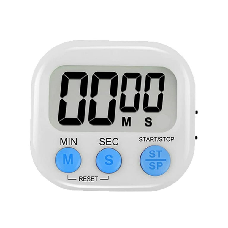 Kitchen Timer Digital Cooking Timer Magnetic Timers For Cooking Large Lcd  Screen Loud Alarm Retractable Stand And Hook And Magnetic Backing  (green)1pc