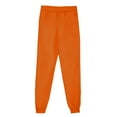 thumbnail image 4 of Joggers Pants for Women Halloween Casual Print Drawstring Sweatpants with Pocket Fall Loose High Waisted Trousers, Orange, L, 4 of 5