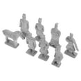 thumbnail image 2 of WEUVEB 8-Piece Grey Ancient China Terracotta Figurines Set for Table Decoration and Collectible Display, 2 of 8