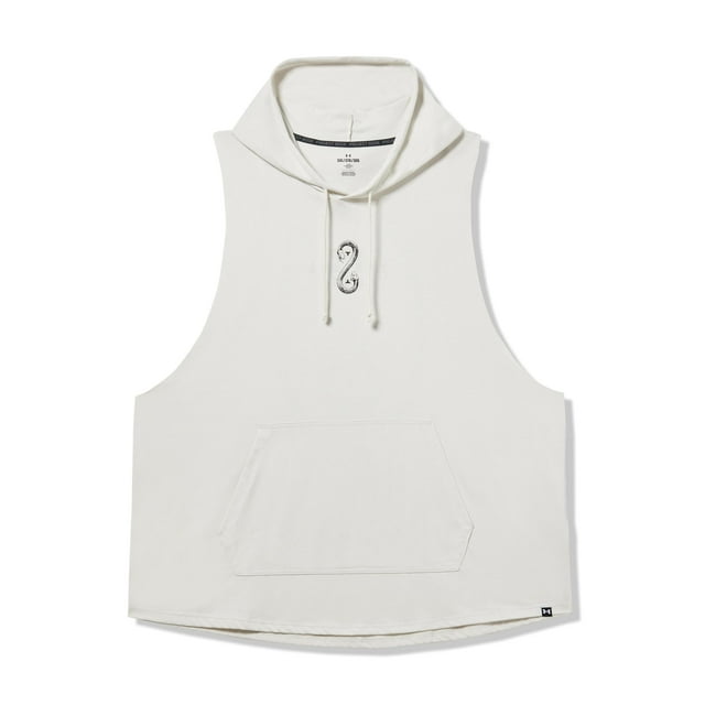 Sudadera sin mangas Under Armour Project Rock Snake para hombre blanca