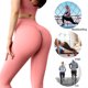 thumbnail image 5 of Pantalones de yoga para mujer Pantalones deportivos de cintura alta para entrenamiento de ocio (Rosa S), 5 of 7