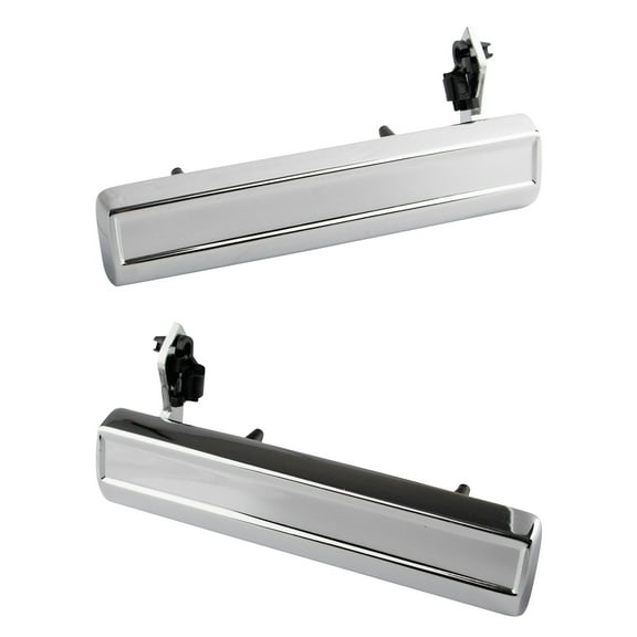 TRQ Front Exterior Chrome Door Handle Pair for GMC Pontiac Buick Chevy Pickup DHA31514