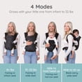 thumbnail image 3 of Infantino Flip 4-in-1 Convertible Baby Carrier, Carbon Black, Adjustable Carry Positions, 8-32 lbs, 3 of 10