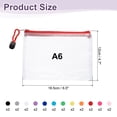 thumbnail image 2 of Uxcell 24pcs Bolsas de Malla con Cremallera A6 6.3" x 4.7" Bolsa de Plástico Impermeable para Organización de Suministros, 12 Colores, 2 of 7
