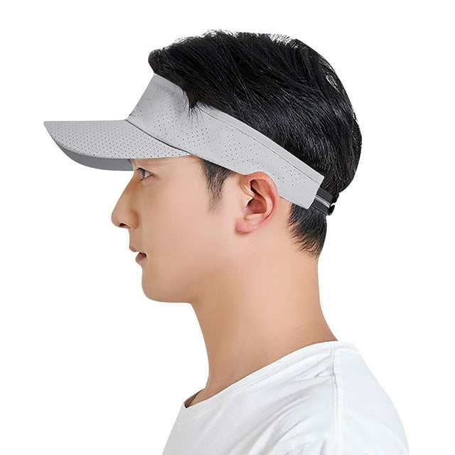 Mareep Men's Solid Color Ventilated Sun Hat - Breathable Punched Design for Sun Protection & Leisure Outdoor Activities