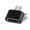 Black-USB A to micro, variant on Fast Speed USB 2.0 A to MicroUSB Type C Converters 480Mbps Data Transfer Supports OTG Function for Various Devices