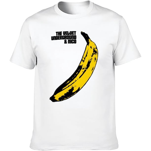 Men's Fashion T Shirts Velvet Underground Banana Rock N Roll Band Retro Comfortable