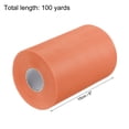 thumbnail image 2 of Uxcell Tulle Rolls Fabric Spools 6" 100 Yards Coral Pink for Decoration Wrapping Wedding DIY Crafts, 2 of 5