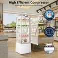 thumbnail image 3 of Adoolla 7.6 Cu.Ft. Commercial Display Refrigerator for Bakery, Upright Refrigerated Display Case with LED Lighting & Wheels, 3 of 8