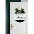 thumbnail image 3 of Make Yourself At Home Sign Front Door Porch Decorations, Round Rustic Wood Hanging Sign for Farmhouse Porch Outdoor Home Holiday Front Door Sign Decor, 3 of 5