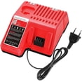 thumbnail image 1 of Cargador de reemplazo rápido M12 y M18 para Milwaukee 12V y 18V XC de iones de litio. Cargador para Milwaukee XC 48-59-1812 48-11-2420 48-11-2402 48-11-2440 48-11-1850 48-11-2401 48-11-1890., 1 of 5