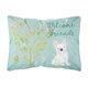 thumbnail image 1 of s Treasures BB7635PW1216 Welcome Friends White French Bulldog Outdoor Canvas Pillow Caroline's Treasures BB7635PW1216, 1 of 1