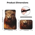 thumbnail image 5 of Zufioo Cool Fire Lion Print Car Floor Mats Four-piece Set, Car Interior Accessories - Corrosion-resistant, Non-Slip, Suitable for Cars, Trucks, Vans, 5 of 7
