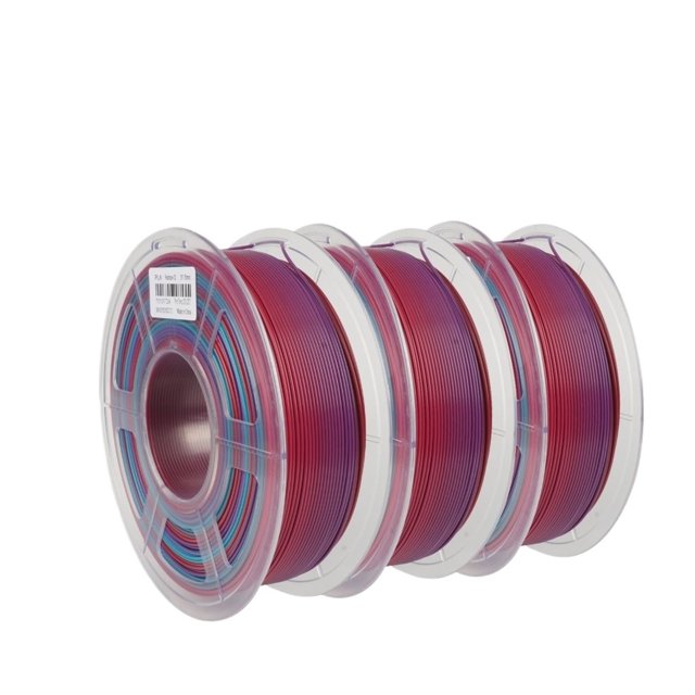 3 Rolls PLA 3D Filament 1KG 1.75mm +/-0.02MM, 3D Printing Filament Neatly Wound Filament Vacuum Packing ,Easy to Use