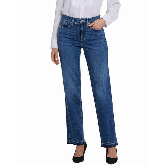 NYDJ womens Bailey Opera Blue Relaxed Jean, 8