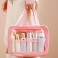 thumbnail image 4 of PVC Cosmetic Toiletry Bag with Large Capacity, Compartments, and Portable Design for Travel, 4 of 9
