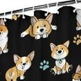 thumbnail image 3 of Cute Cartoon Corgi Shower Curtain 72"x72" ,Bathroom Decorative Shower Curtains Set with 12 Hooks,Modern Waterproof Washable Shower Curtain, 3 of 6