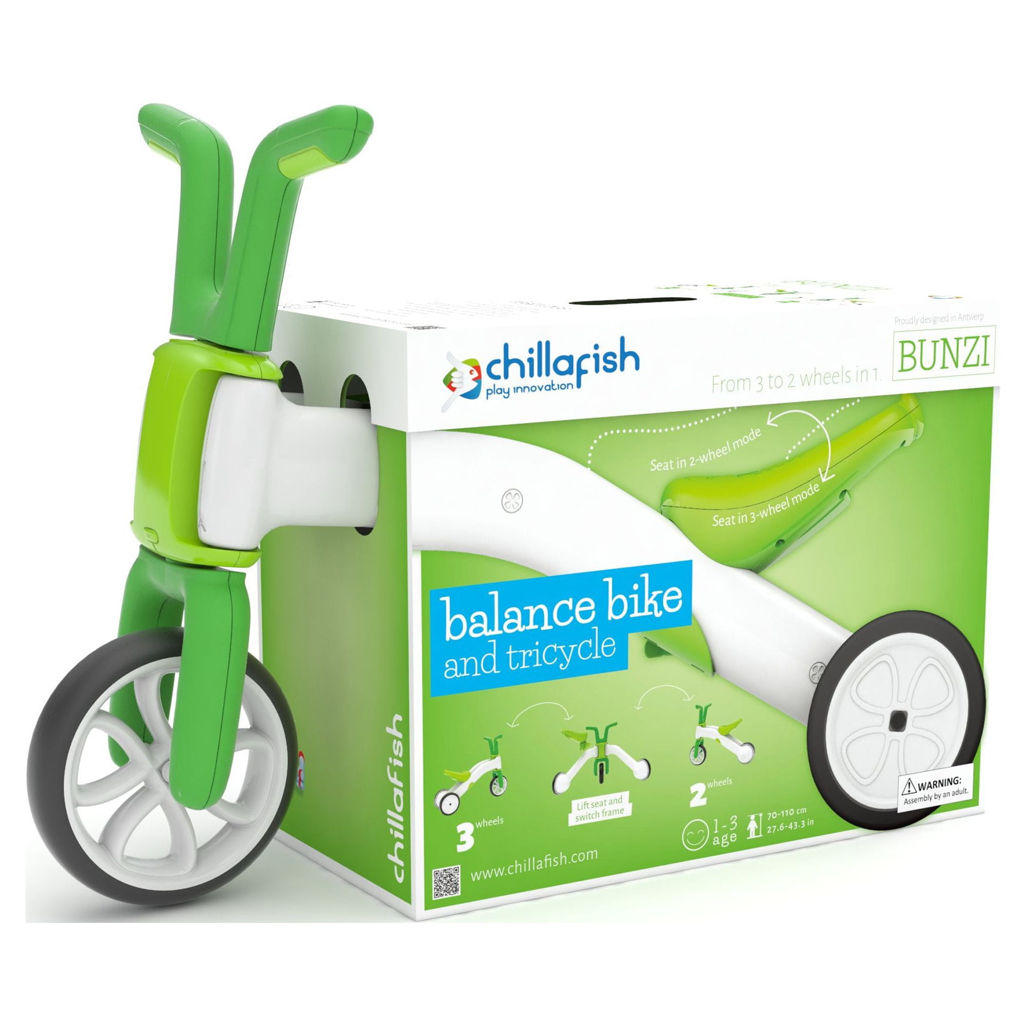 Chillafish balance bike green sales