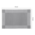 thumbnail image 2 of Unique Bargains Set of 8 Washable Wipeable Heat Resistant Table Placemat White Gray, 2 of 6