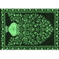 thumbnail image 1 of Ahgly Company Indoor Rectangle Persian Emerald Green Traditional Area Rugs, 6' x 9', 1 of 4