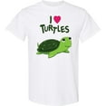 thumbnail image 3 of Inktastic I Love Turtles T-Shirt, 3 of 5