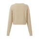 thumbnail image 2 of Suéter Quarry para Mujer, Liso Beige Talla CH, 2 of 4