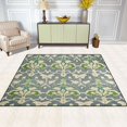 thumbnail image 2 of Yayeee Area Rugs for Living Room 5.2'x4' Non Slip Washable Bedroom Floor Carpet, Beige Floral, 2 of 5