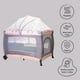 thumbnail image 3 of Cuna Corral Bebé AEIOU BC003 Cambiador Vibrador Mosquitero Rosa con Gris, 3 of 5