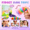 thumbnail image 4 of Fidget Toy Cevioce Fidget Slug, 12 unidades, para niños mayores de 3 años, para aliviar el estrés, 4 of 6