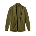 thumbnail image 5 of MXALUOB Men's Cardigan Sweaters Shawl Collar Open Front Long Sleeve Winter Sweater Solid Color Regular Fit Fashion Outerwear for Daily Wear, 5 of 6