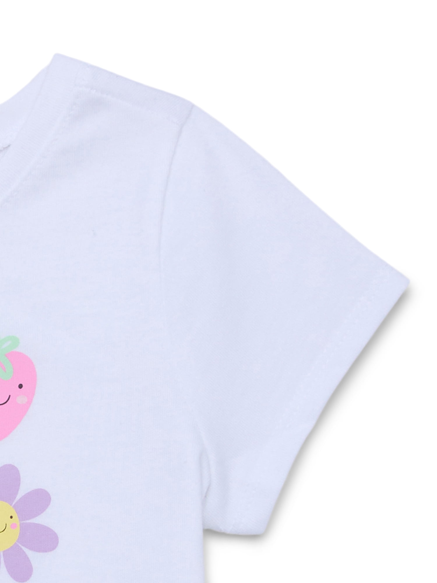Garanimals Toddler Girls Graphic Tee with Short Sleeves, Sizes 18M-5T