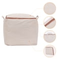 thumbnail image 3 of Unique Bargains Foldable Storage Bags w Handles for Closet Organizers Kakhi 19x19x19in, 3 of 7