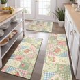 thumbnail image 2 of Pioneer Flower Floral Print Pattern Kitchen Rugs Sets Of 3,Kitchen Runner Rugs Non Skid Washable,Decorative Kitchen Floor Mats for Kitchen,Sink,Laundry,17X30 Inch + 17X47 Inch + 17X59 Inch, 2 of 6