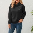 thumbnail image 1 of Sudadera Sudaderas con capucha recortadas para mujer Ropa deportiva informal y cómoda de color sólido (Negro L) Cgtredaw Negro T L para Mujer, 1 of 8
