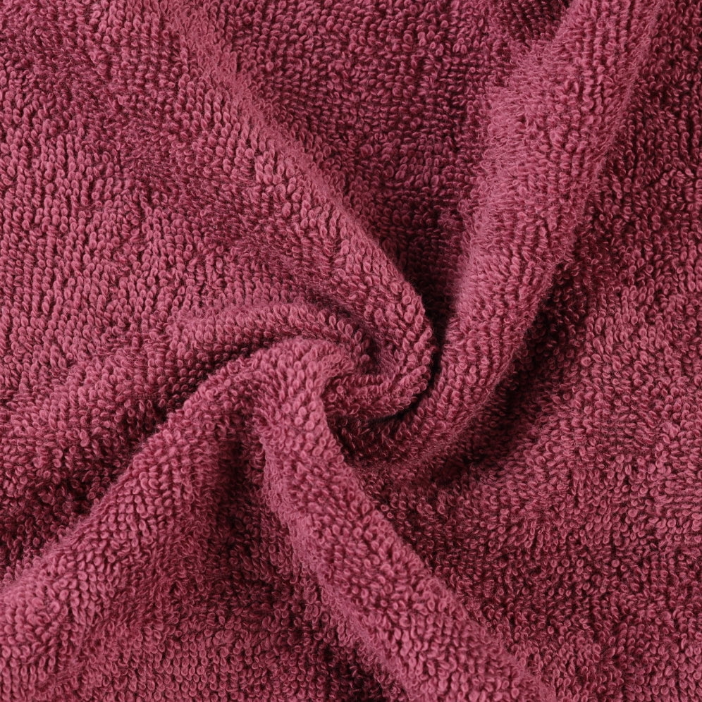 Superior Eco-Friendly Cotton 8-Piece Assorted Towel Set, Rosewood