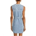 thumbnail image 2 of Michael Kors Robe Mini en Denim pour Femmes avec Boutons devant, Bleu, Petite, 8P, 2 of 2
