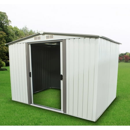 8 x 6 garden shed backyard lawn building w door utility tool