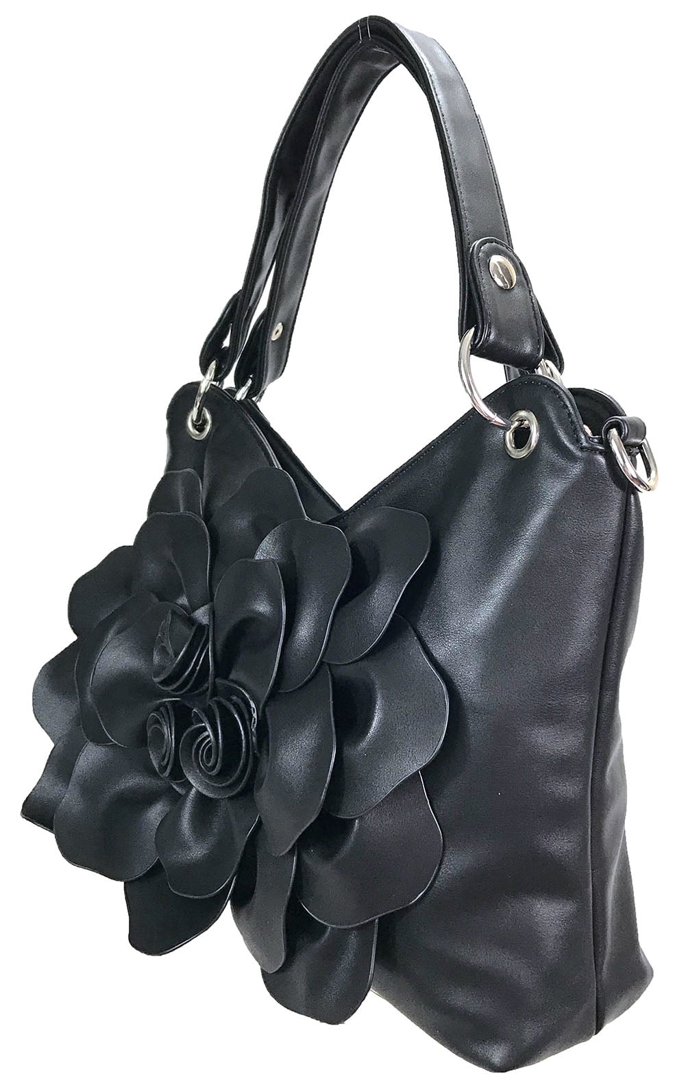 Zzfab Flower Purse Black