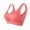 Watermelon Red, variant on Women Large Size Sports Underwear Bras Skeleton Full Coverage Bras Comfort Sports Tank for Sports Tank S-7XL