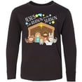 thumbnail image 3 of Inktastic Jesus is the Reason for the Season Christmas Nativity Long Sleeve Youth T-Shirt, 3 of 5