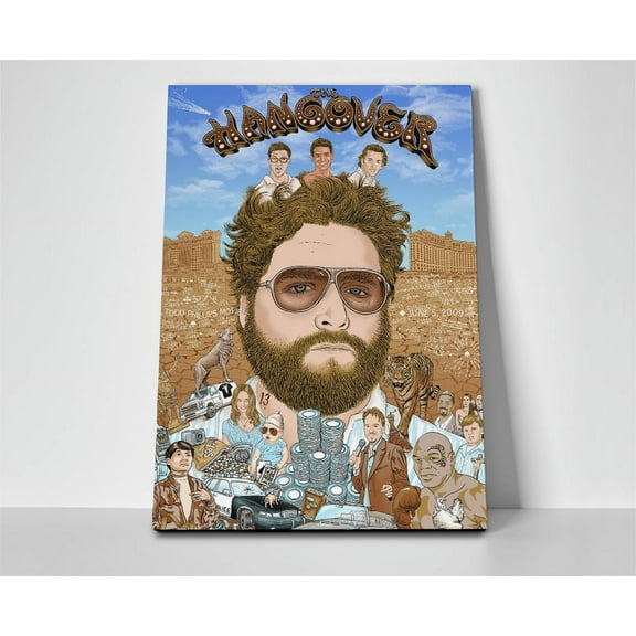 The Hangover Poster or Wrapped Canvas