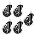 thumbnail image 3 of Ruedas Giratorias Jadeshay Ruedas de Nylon para Sillas de Oficina 5 piezas, 3 of 8