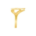 thumbnail image 5 of Floreo 10k Yellow Gold 15mm Heart Shape Letters A-Z Personalized Initial Ring Size 4-9, 5 of 5