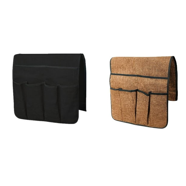 Organizadores de apoyabrazos de sofá Sofá Bolsa De Almacenamiento Control Remoto Candy Book Cosmetic Armrest Container 2 Fanmusic Organizadores de apoyabrazos de sofá